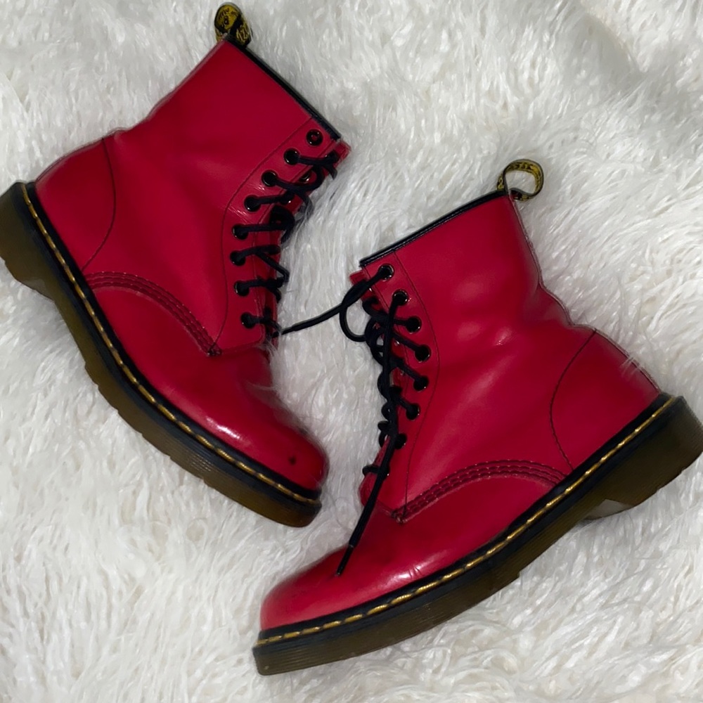 Red Patent Dr. Martens